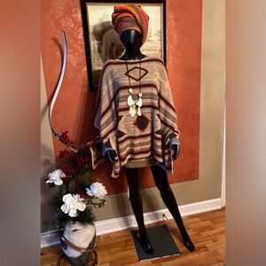 Vintage Ralph Lauren Hand Knit Poncho